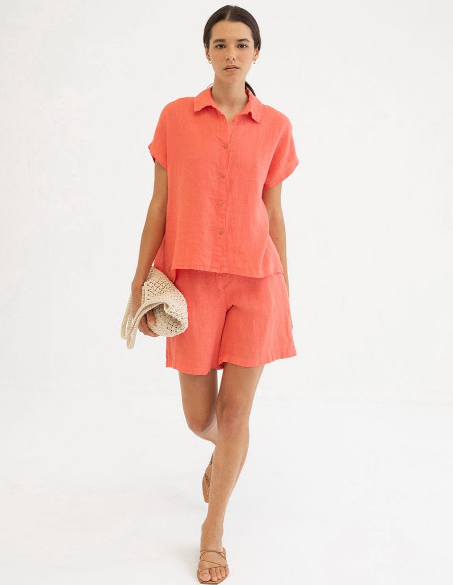 Mus & Bombon | Kiwano Shorts - Coral