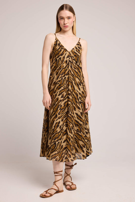 Louizon | Spaghetti Strap Dress - Leopard