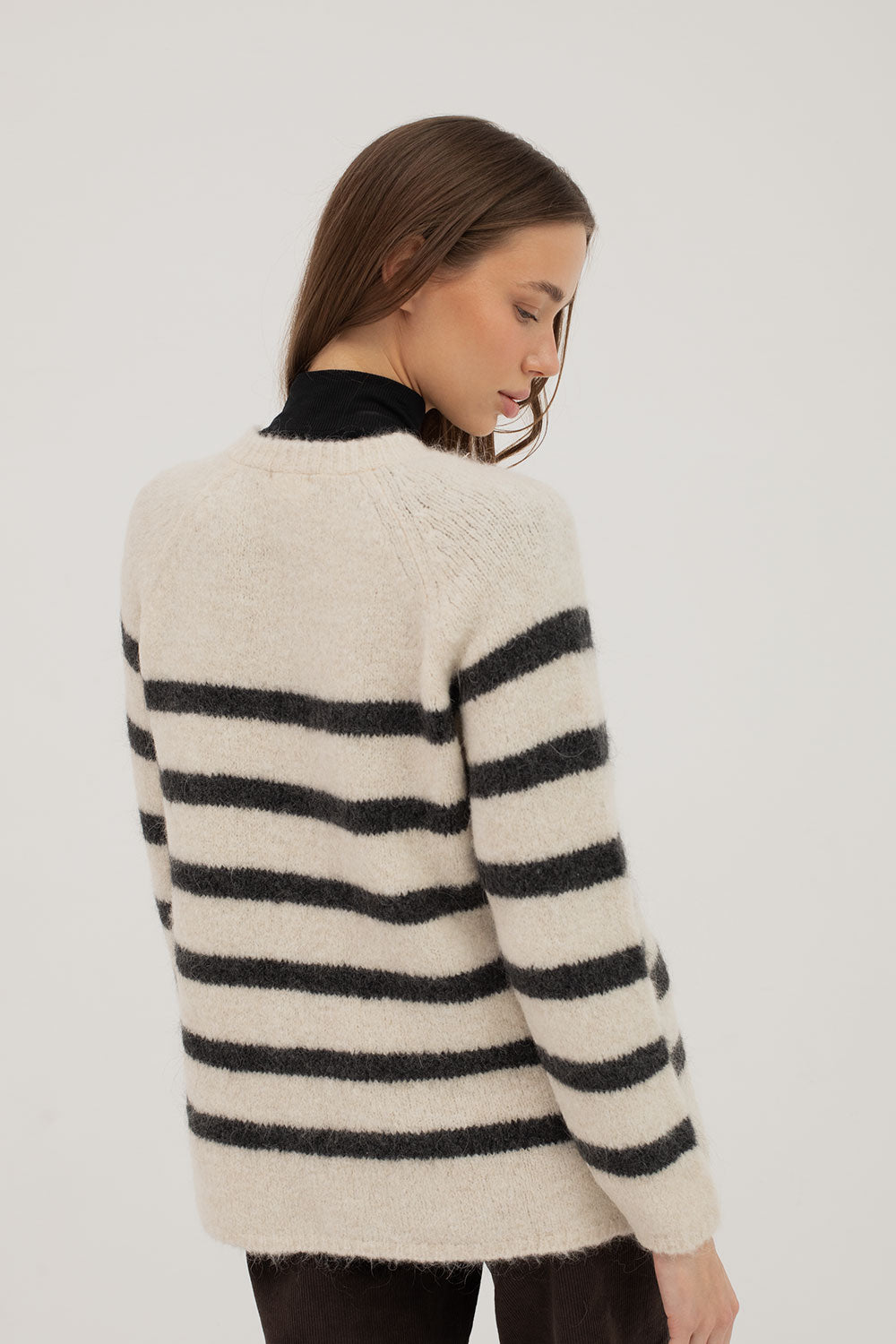 Mus & Bombon | Neiva Sweater - Ecru and Anthracite