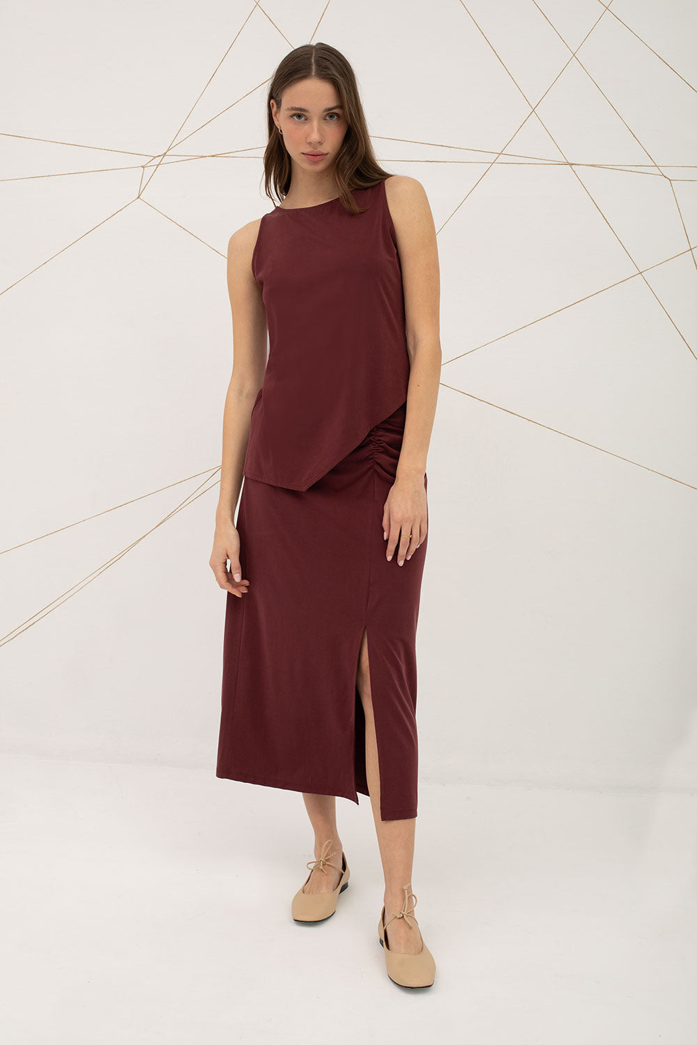Mus & Bombon | Gallego Top - Garnet