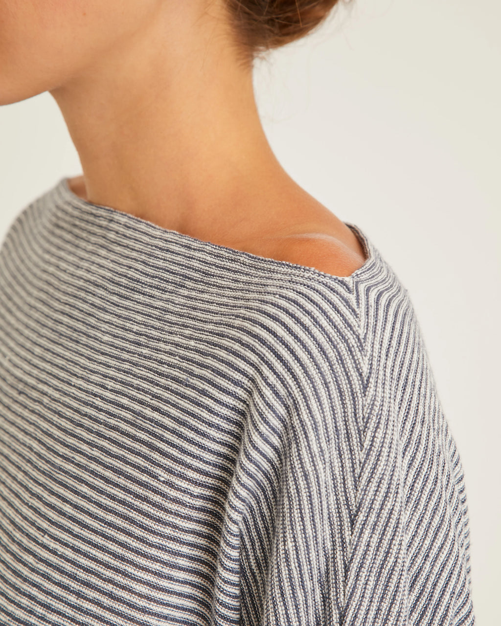 Naïf | Caitlin Striped Linen Dress - Ivory / Ink