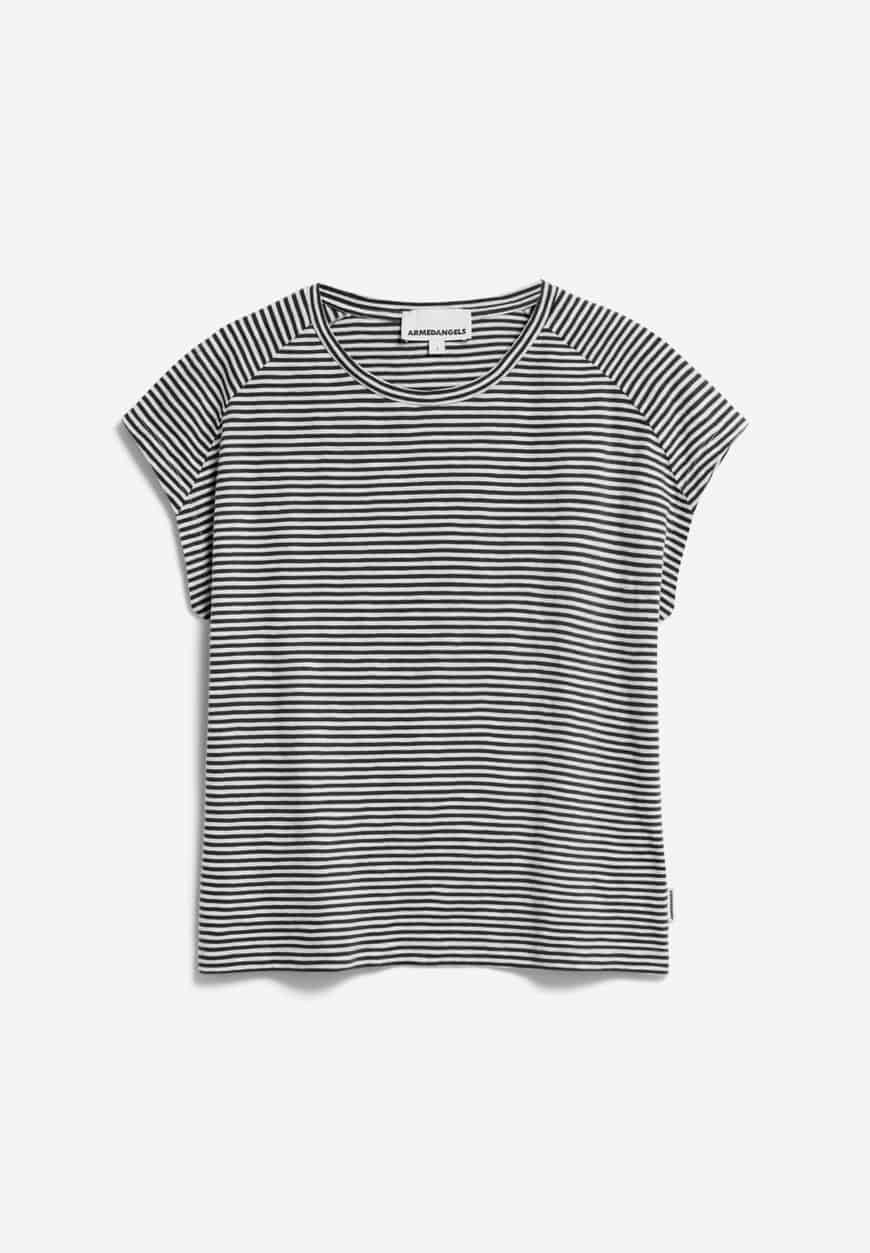 Armed Angels | Oneliaa Lovely Stripes Tee - Black/Oatmilk