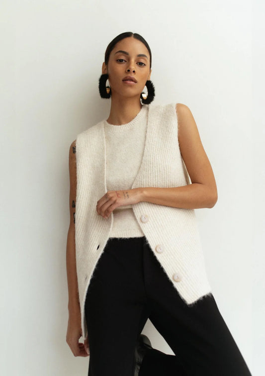 Paper Label | Karina Vest - Oatmeal