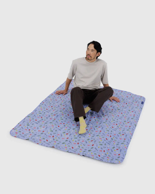Baggu | Puffy Picnic Blanket - Sea Charms
