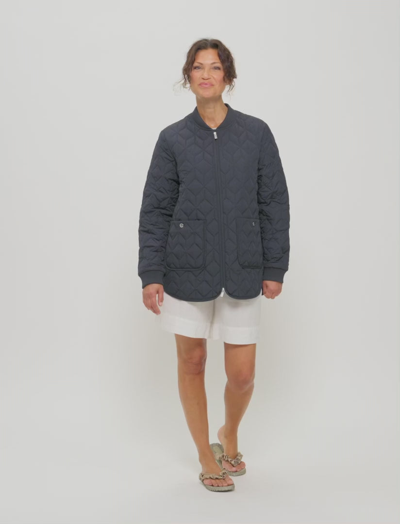 Ilse Jacobsen | Quilted Jacket - Dark Indigo