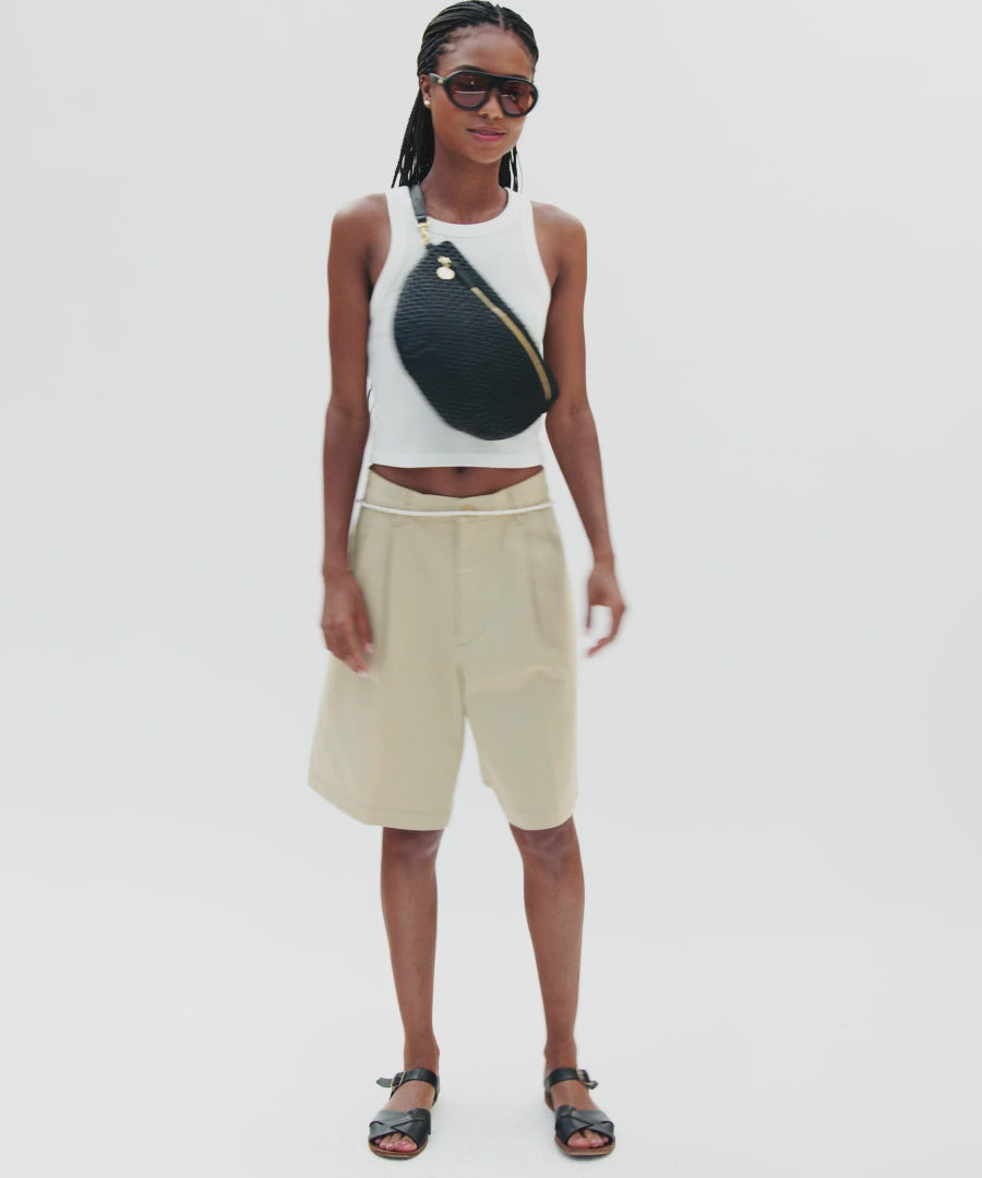 Clare V. | Grande Fanny - Black Rattan