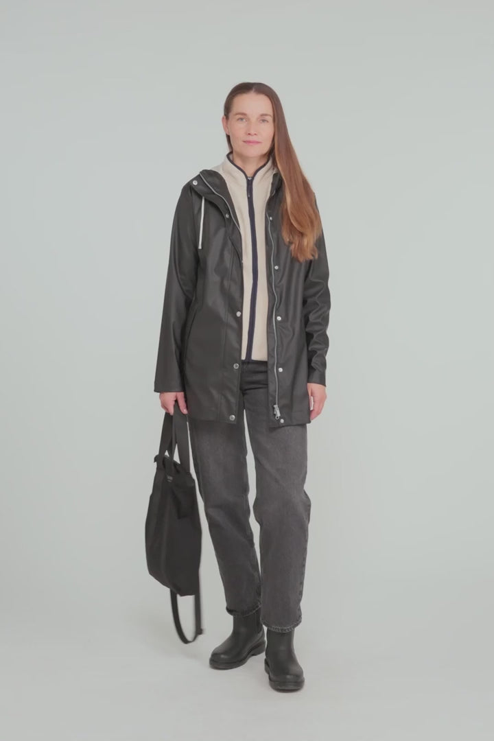 Ilse Jacobsen | Short Rain Jacket - Black