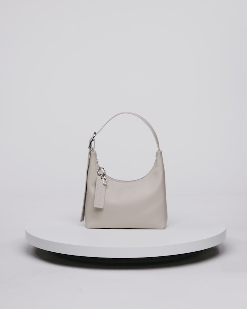 Baggu | Mini Recycled Leather Shoulder Bag - Black