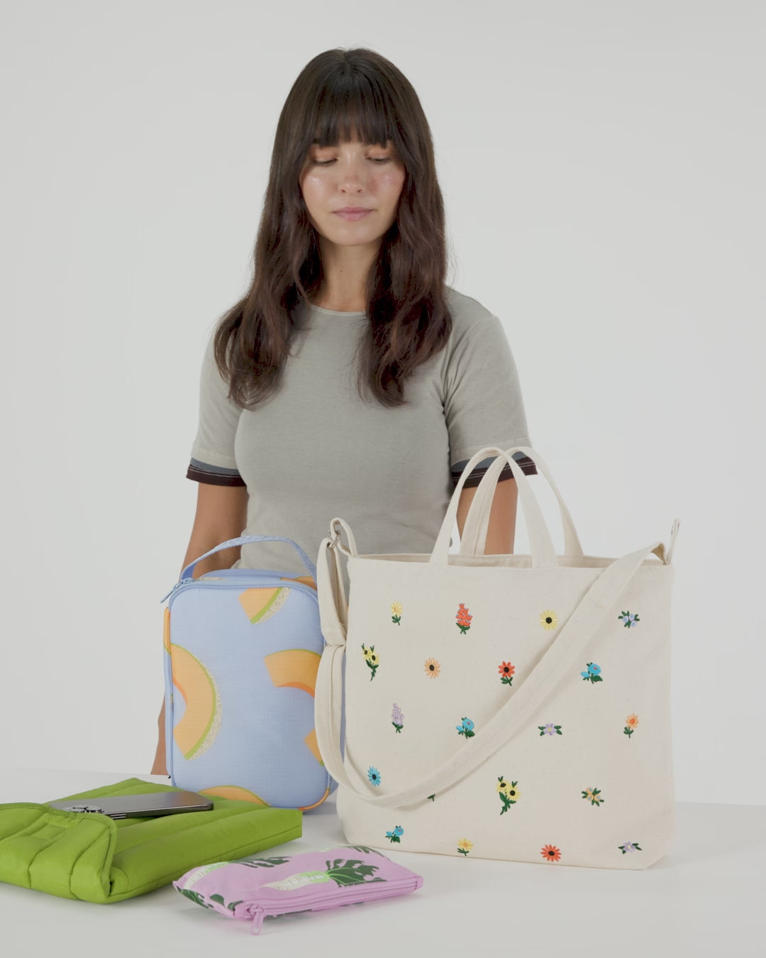 Baggu | Horizontal Zip Duck Bag - French Blue