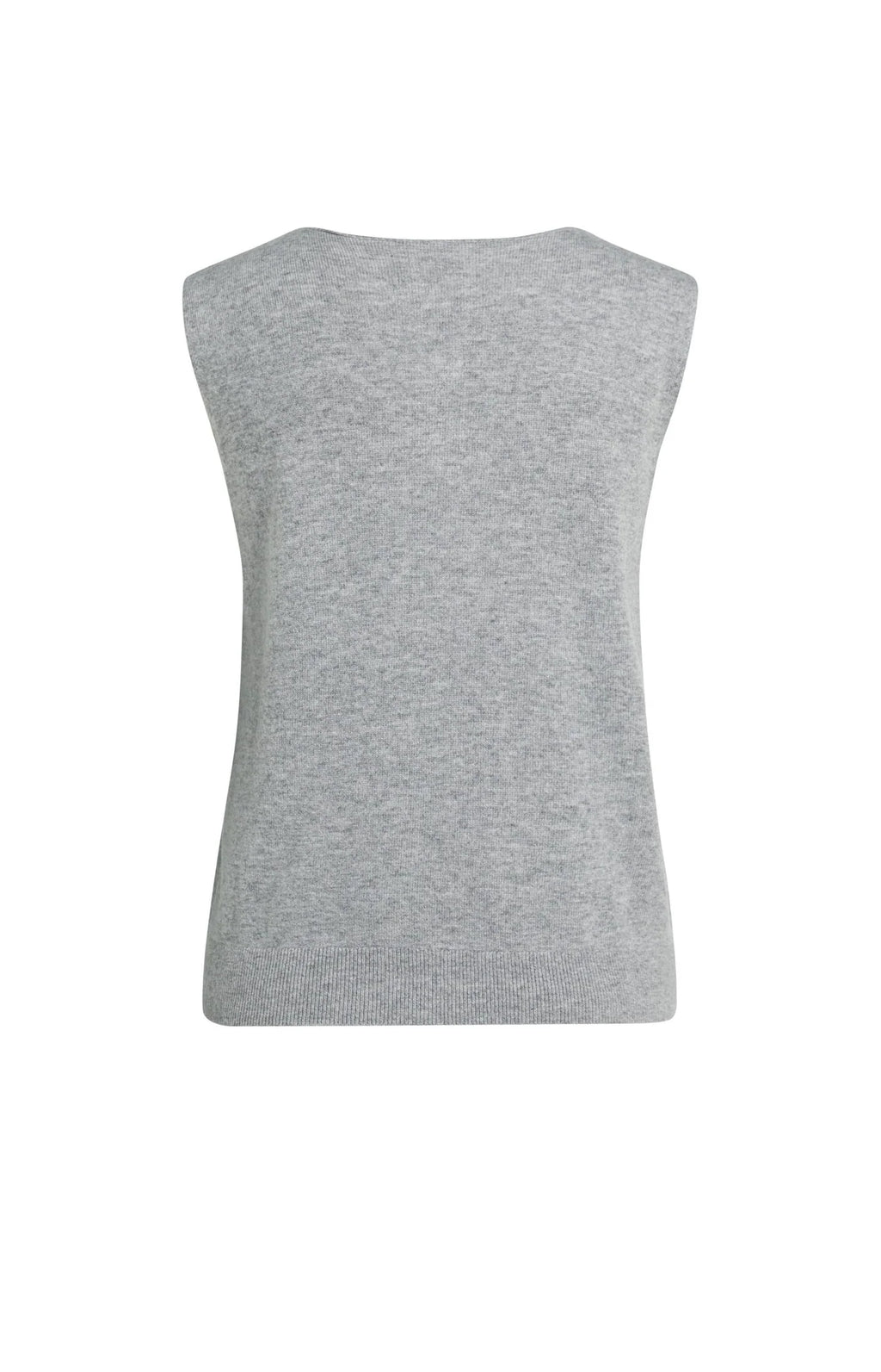 Yaya the Brand | Sleeveless Sweater with Open Collar