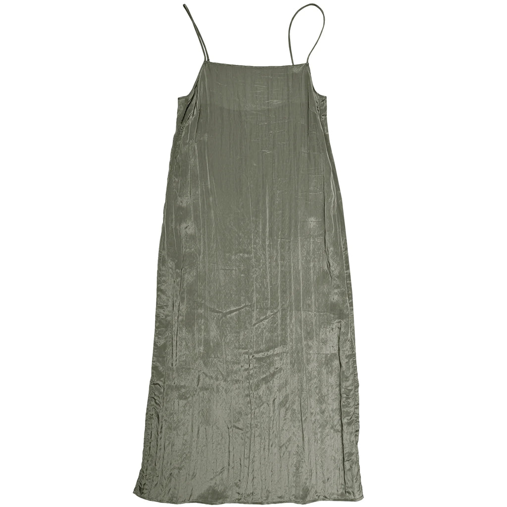 Ali Golden | Square Neck Slip Dress - Sage