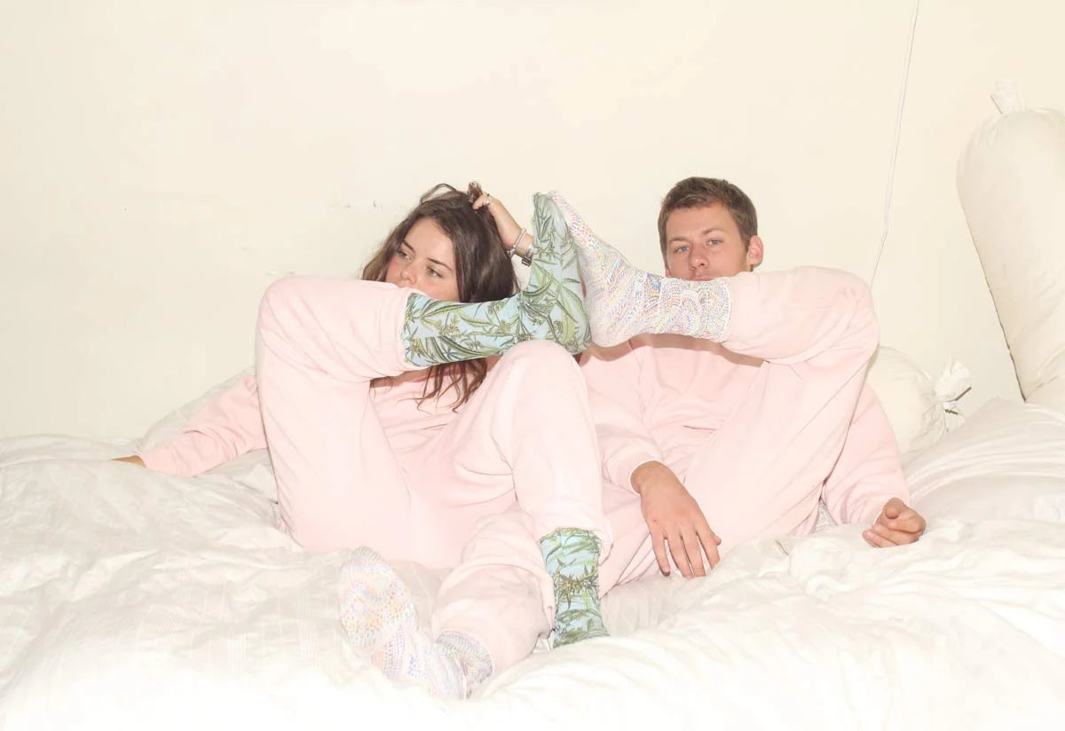 Strathcona | Unisex Bamboo Socks - Red Butterfly