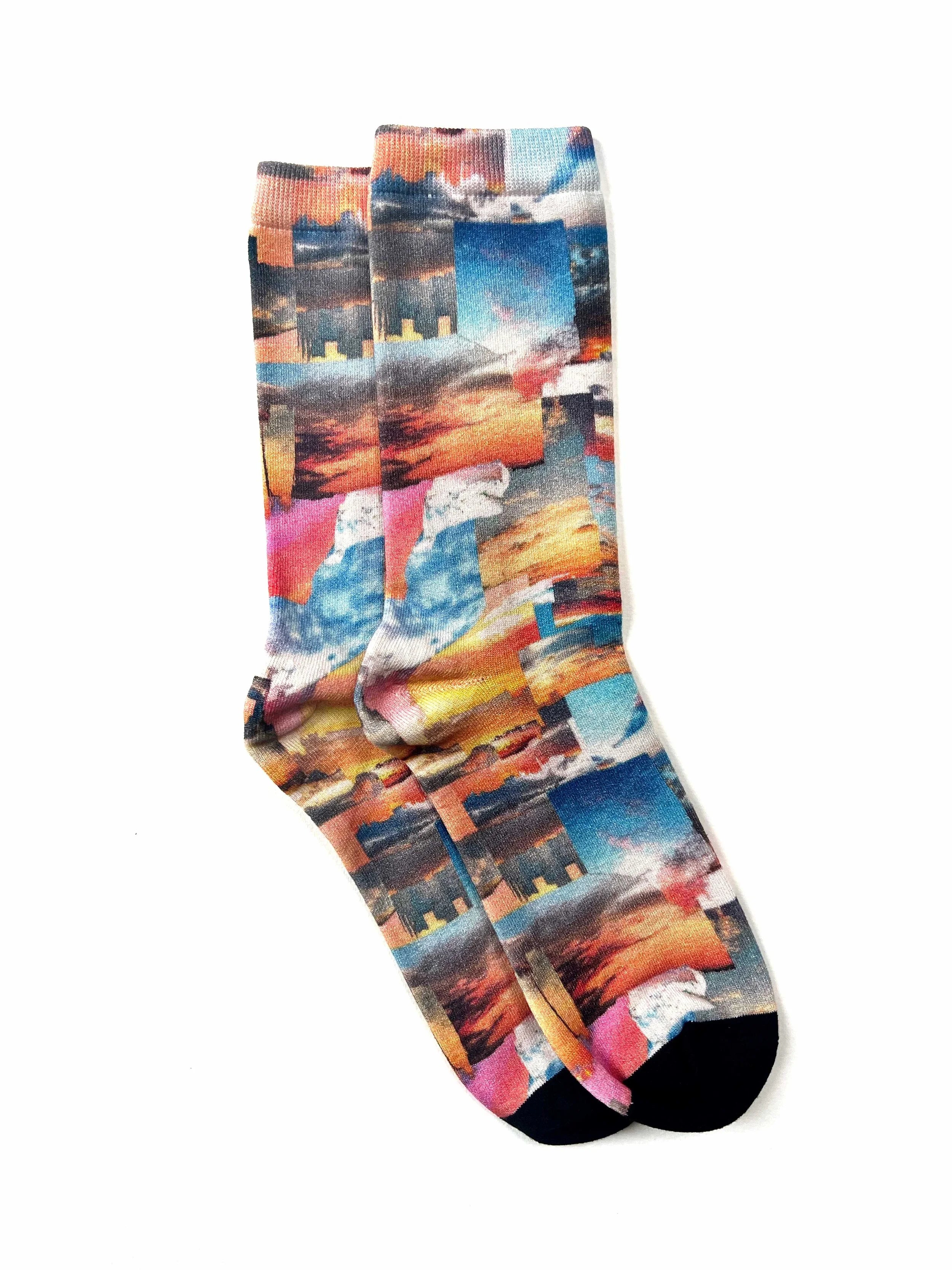 Strathcona | Unisex Bamboo Socks - Sunset Cult