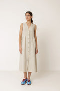 Indi + Cold | Linen Multiposition Dress - Stone