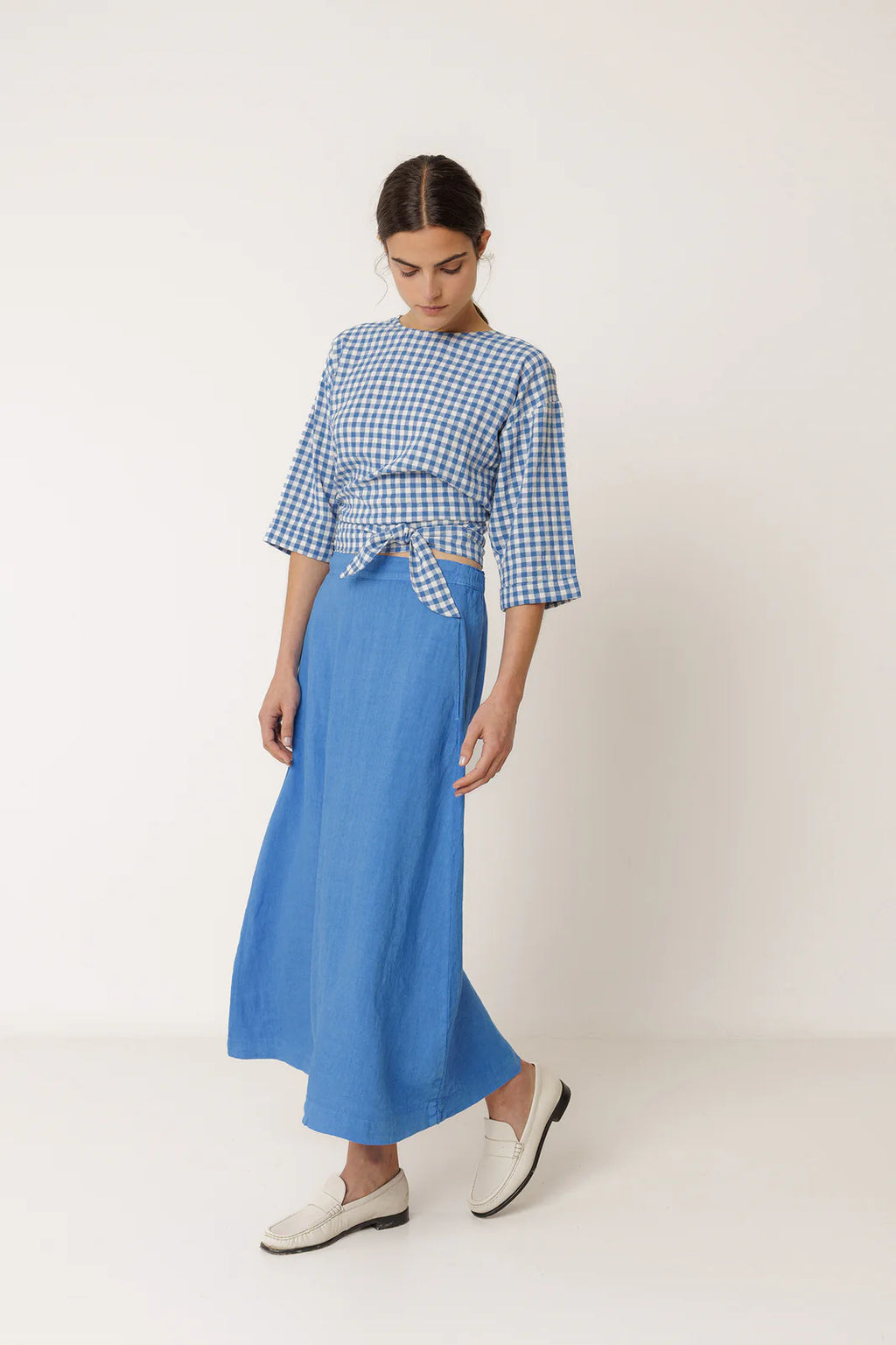 Indi + Cold | Long Linen Skirt