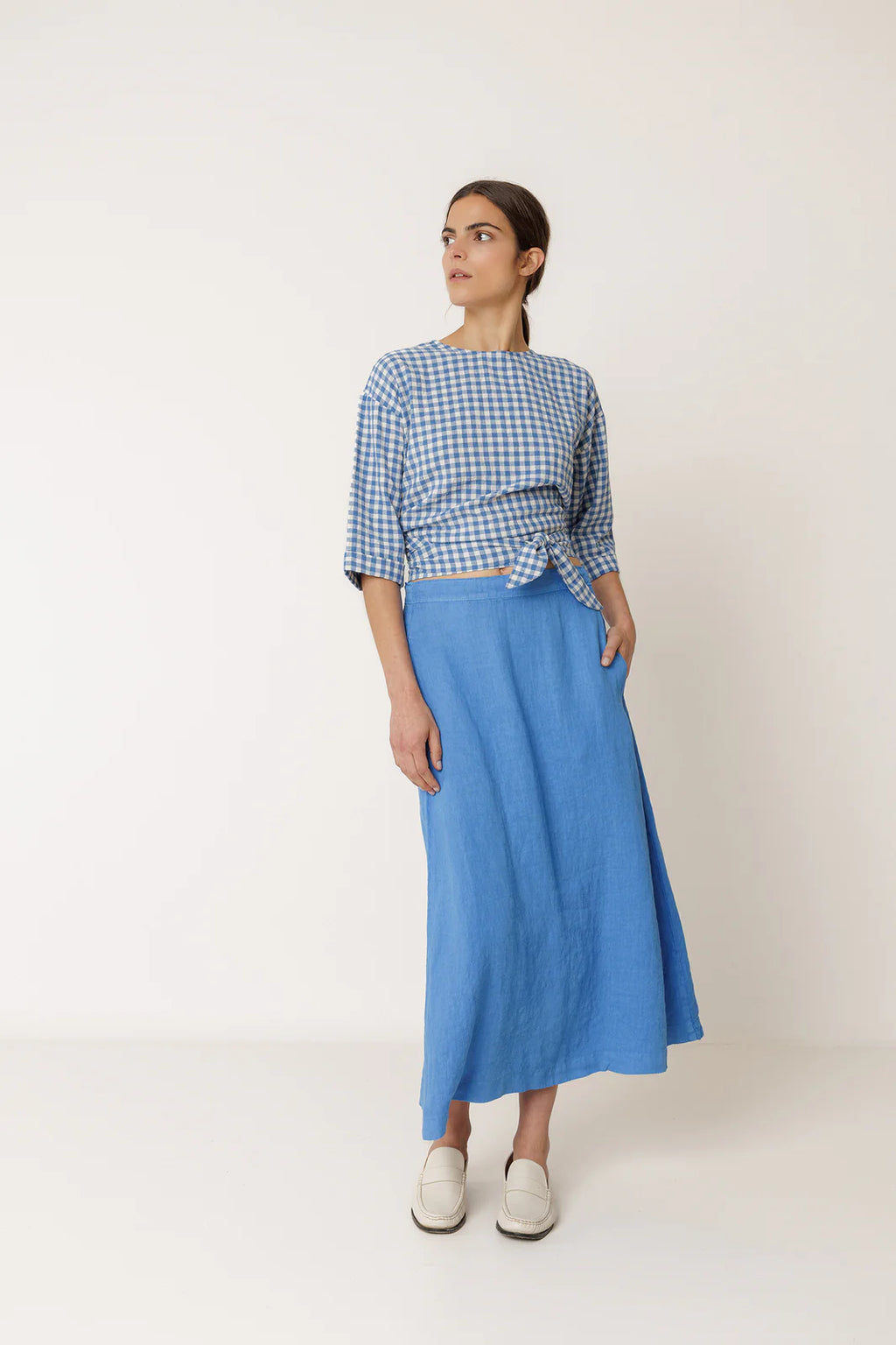 Indi + Cold | Long Linen Skirt