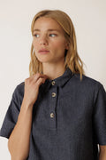 Indi + Cold | Striped Shirt With Tie