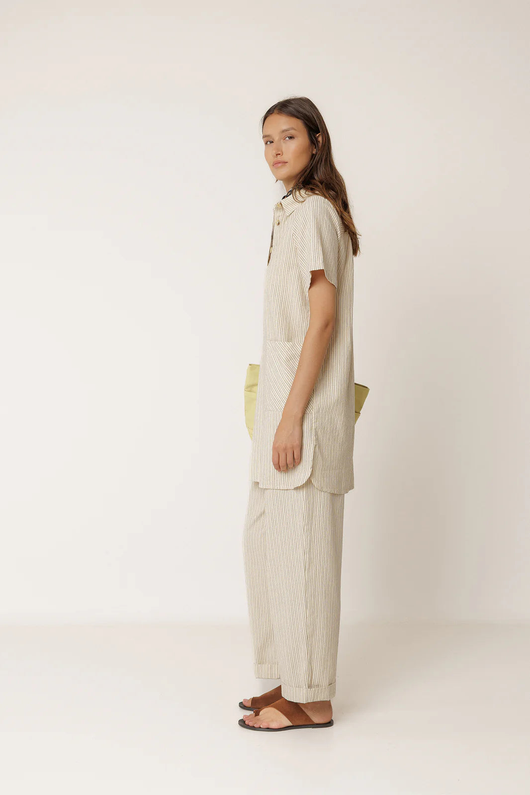Indi + Cold | Polo-Collar Dress - Ecru