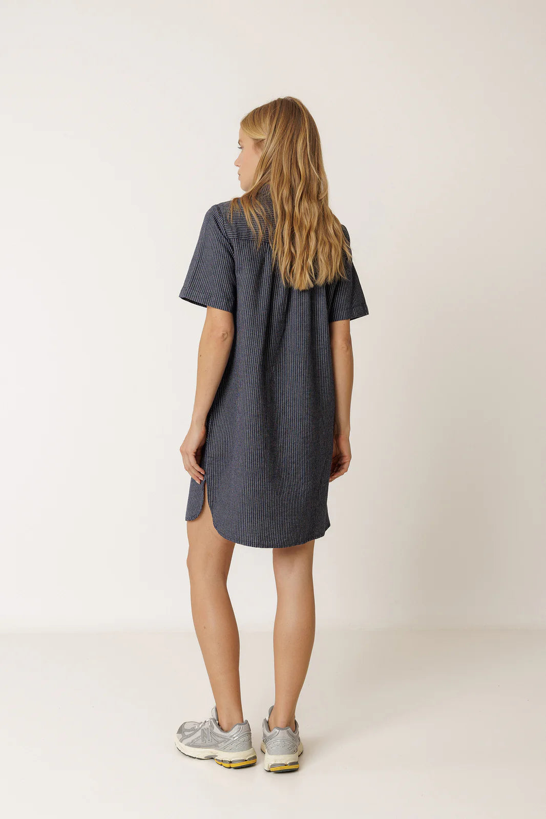 Indi + Cold | Polo-Collar Dress - Indigo Blue