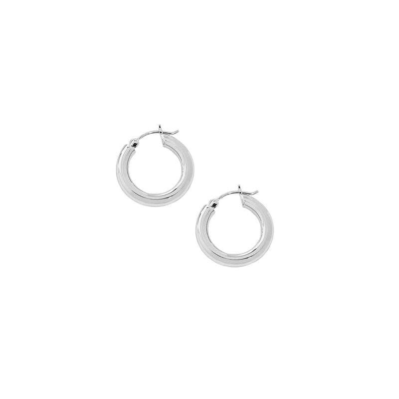 Love Local Jewelry | Blair Chunky Hoops 1.8 cm - Silver