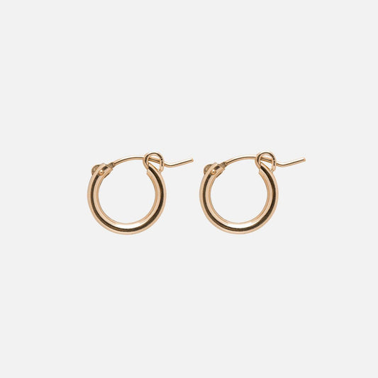 Kara Yoo | Anna Huggie Hoops - Yellow Gold fill 14k